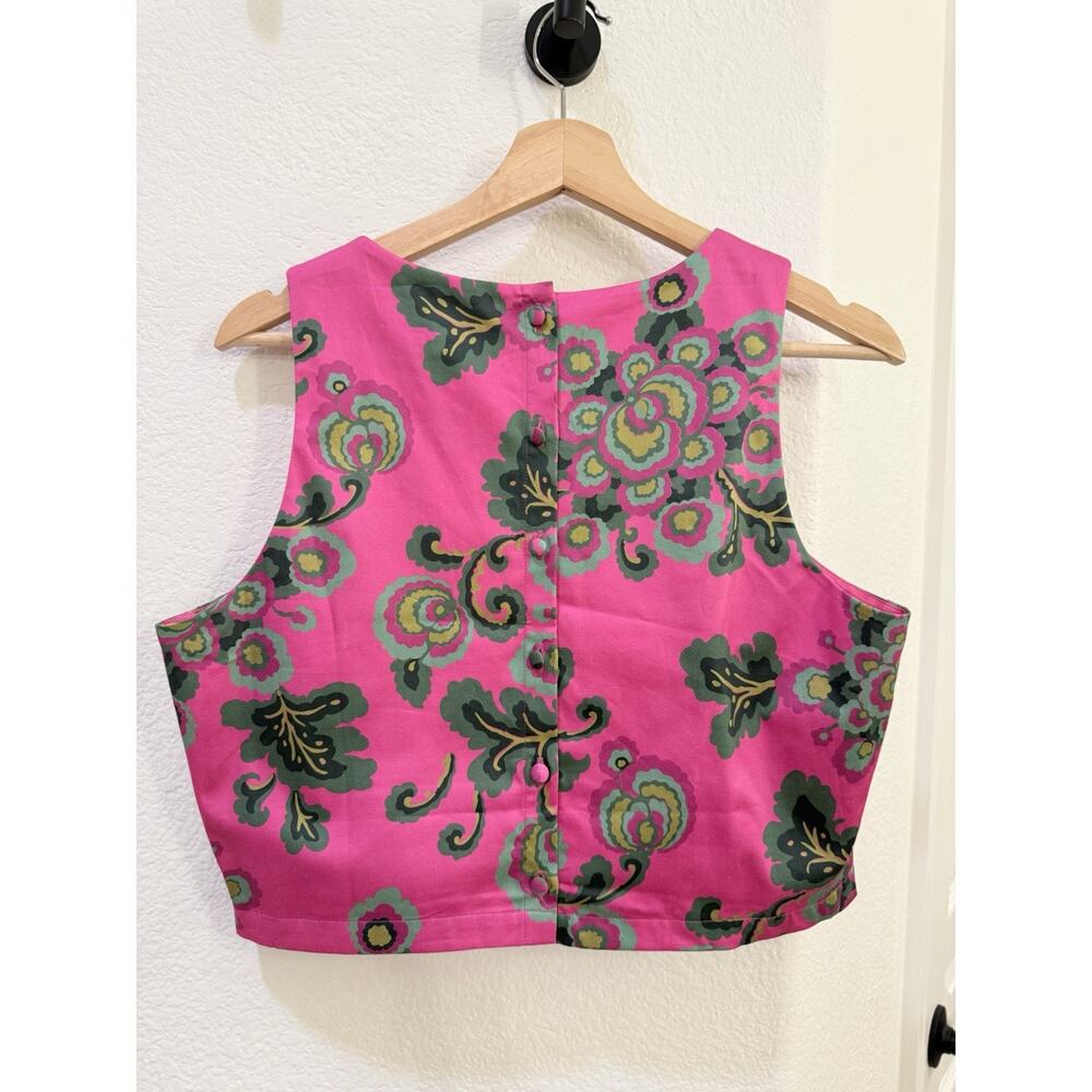 Boden Scarlett Floral Skirt Set Tank and Pleated Skirt - Size 10 - Excellent - Picture 4 of 12